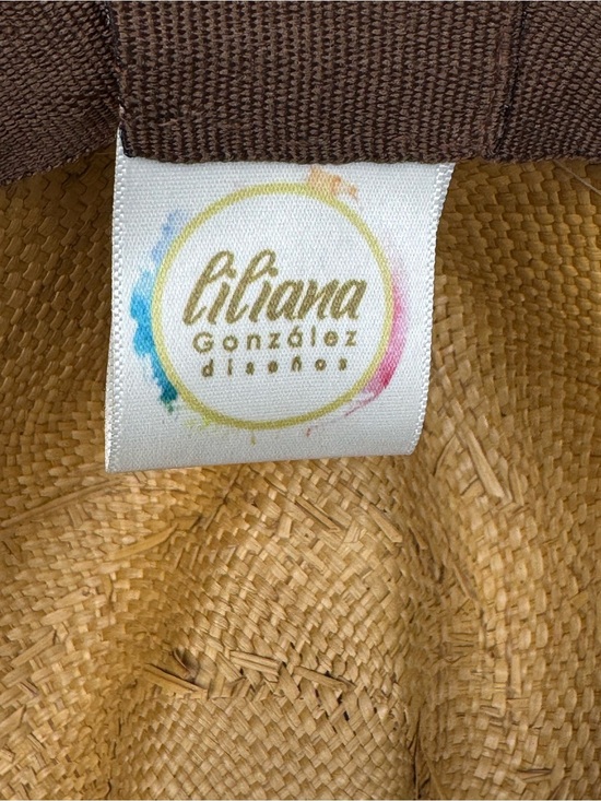 Liliana Gonzalez Handmade Colombian Straw Cowboy Hat Boho Western Beaded main image 6
